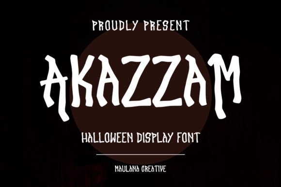 Akazzam: The Ultimate Horror Display Font for Spooky Branding