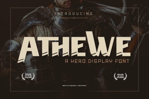 Athewe: The Bold Superhero Typeface for Impactful Editorial Design