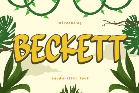 Beckett: A Cute Handwritten Display Font for Authentic Branding