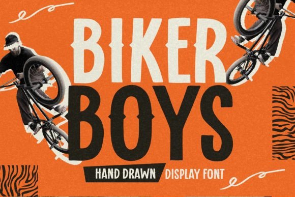 Biker Boys: The Hand-Drawn Display Font for Bold Web Design
