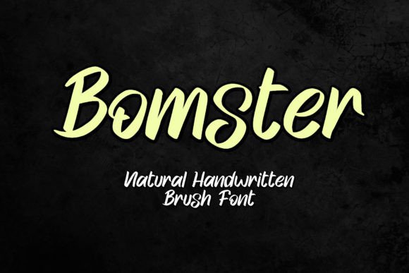Bomster: A Natural Handwritten Display Font for Editorial Design
