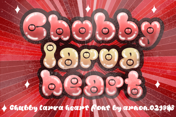 Chubby Larva Heart: The Joyful Display Typeface for Campaigns
