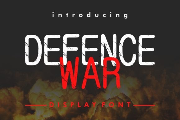 Defence War: The Premium Display Typeface for Bold Web Design
