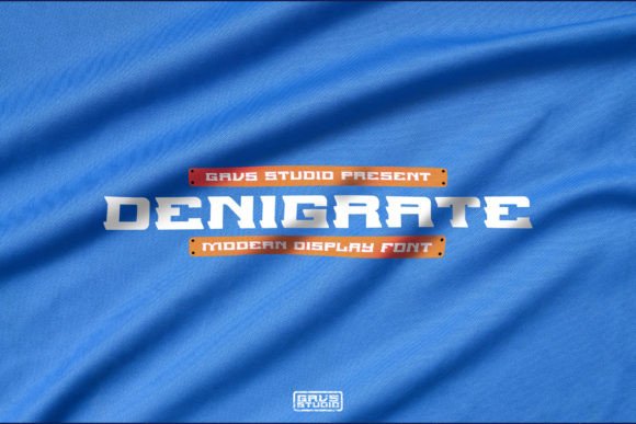 Denigrate: A Modern Display Typeface for Dynamic Branding