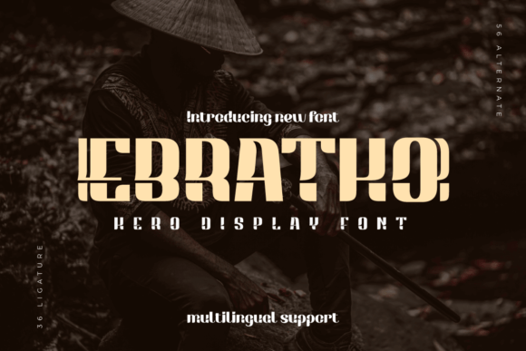 Ebratho: A Superhero Display Font for Bold Business Branding