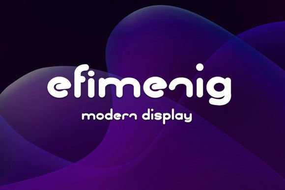 Efimenig: The Unique Display Font for Modern Craft Brands