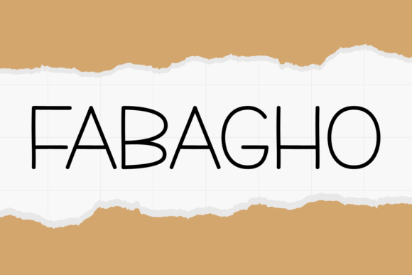 Fabagho: A Crafty Display Font for Bold Branding