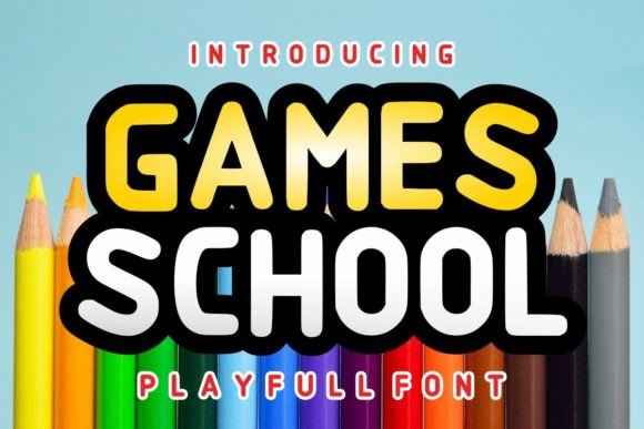 Games School: A Bold Display Font for High-Impact Branding