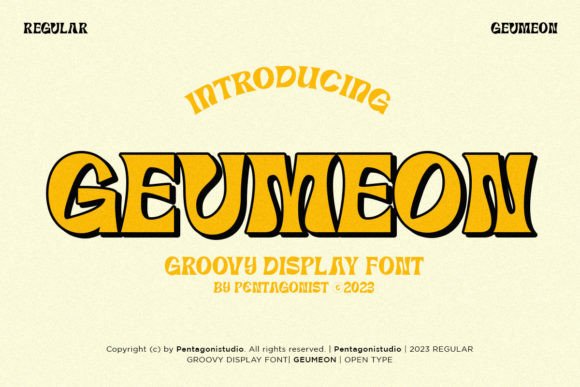 Geumeon Groovy Display: A Retro Typeface for Bold Branding