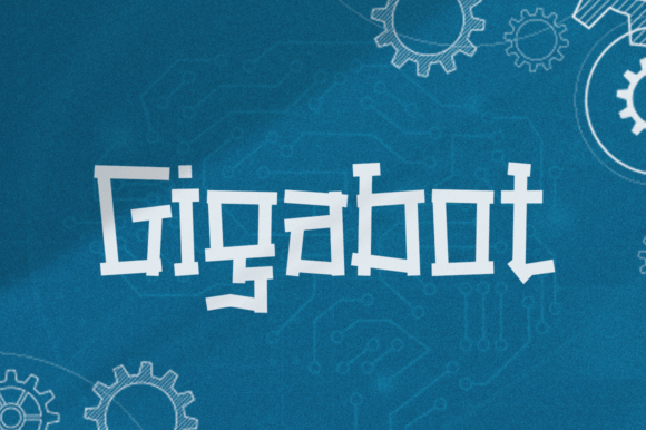 Gigabot: A Modern Typeface for Hi-Tech Branding Projects