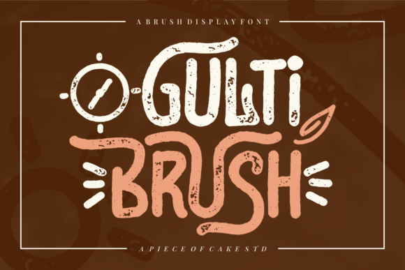 Gulti Brush: The Organic Display Typeface for Handmade Creators