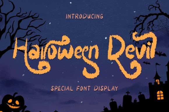 Halloween Devil: A Spooky Display Font for Digital Projects