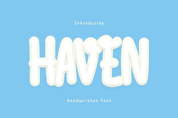 Haven: The Playful Handwritten Display Font for Modern Web Design
