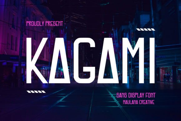 Kagami: A Modern Sans Serif Display Font for Editorial Design