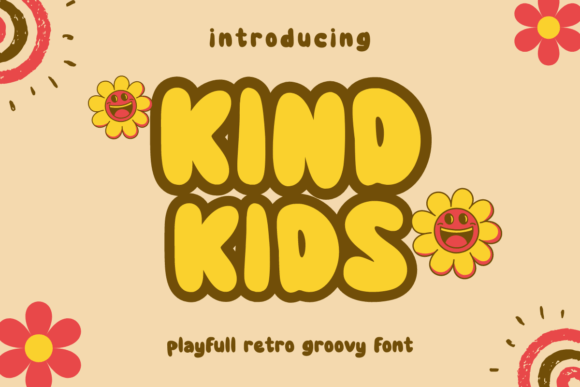 Kind Kids: The Retro Display Font for Playful Crafts