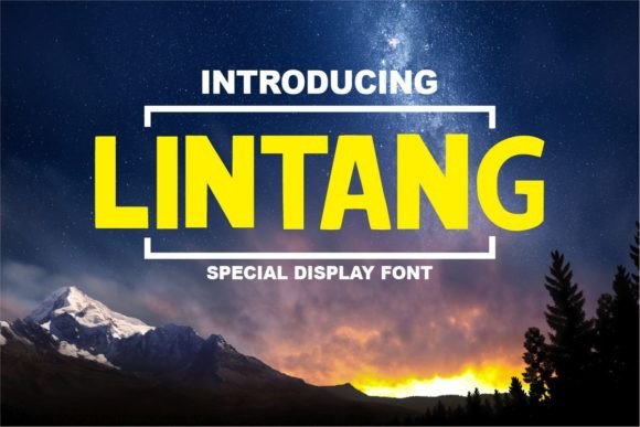 Lintang: A Bold Display Font for Girlish Branding Projects