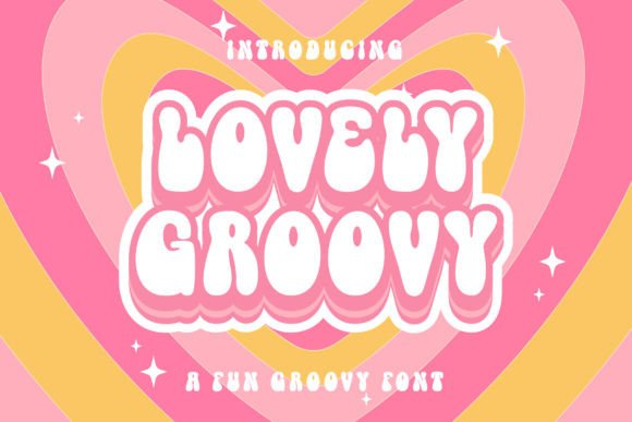 Lovely Groovy: The Ultimate Retro Display Font for Modern Design