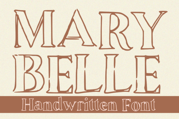 Mary Belle: A Classic Handwritten Display Font for Makers