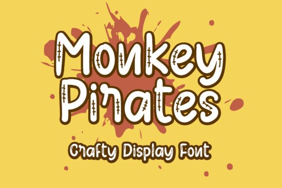 Monkey Pirates: A Cute Display Font for Craft Branding