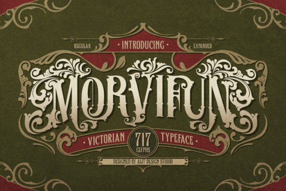 Morvifun: A Victorian Display Font for Elegant Branding
