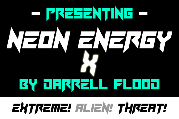 Neon Energy X: The Sci-Fi Typeface for Bold Brand Identity