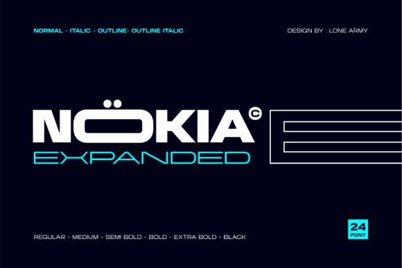 Nokia Expanded: The Bold Typeface for Modern Editorial Design