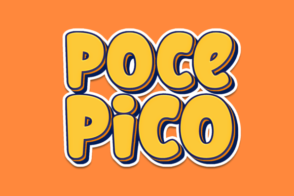 Poce Pico: The Cute Display Font for Friendly Branding
