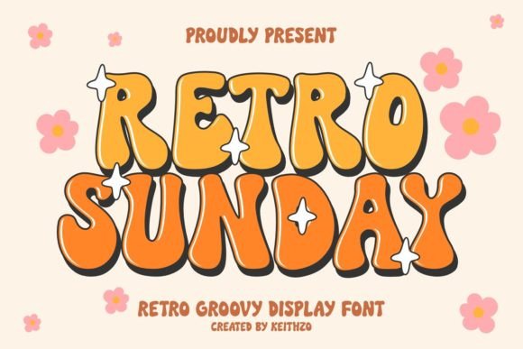 Retro Sunday: A Playfully Nostalgic Display Font for Editorial Design