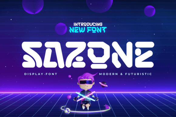 Sazone: The Futuristic Display Font for Modern Editorial Design