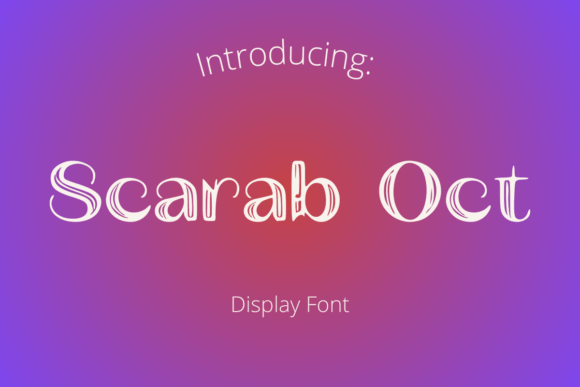 Scarab Oct: The Avant-Garde Display Font for Modern Branding