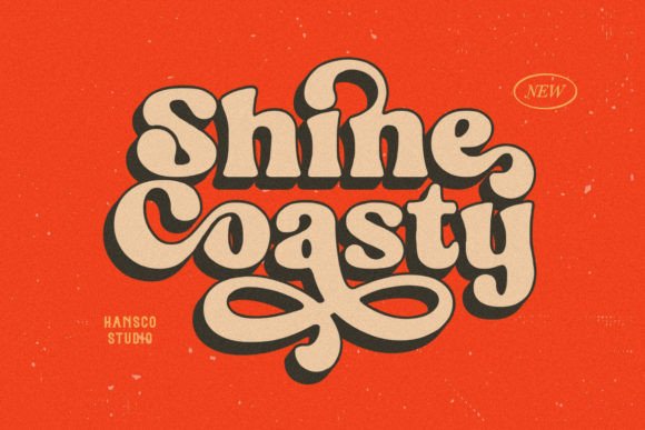 Shine Coasty: The Retro Bold Display Font for Editorial Design