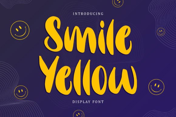 Smile Yellow: The Playful Display Typeface for Viral Campaigns