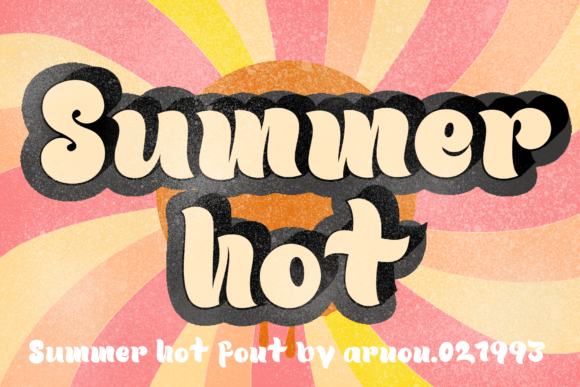 Summer Hot: The Perfect Vintage Display Font for Web Design