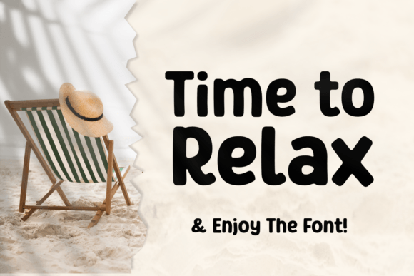 Time to Relax: A Captivating Display Typeface for Editorial Design