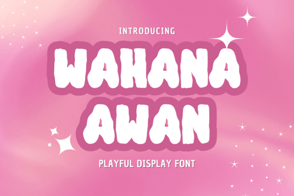 Wahana Awan: The Retro Bubble Font for Memorable Business Branding