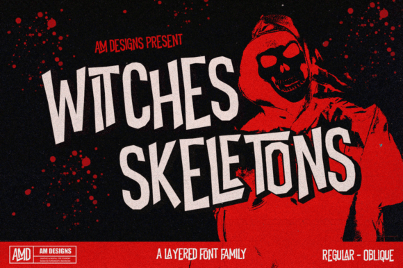 Witches Skeletons: The Vintage Horror Display Font for Bold Campaigns