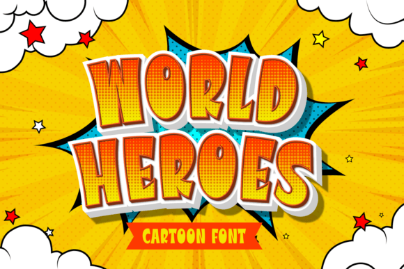 World Heroes: The Playful Display Font for Handmade Branding