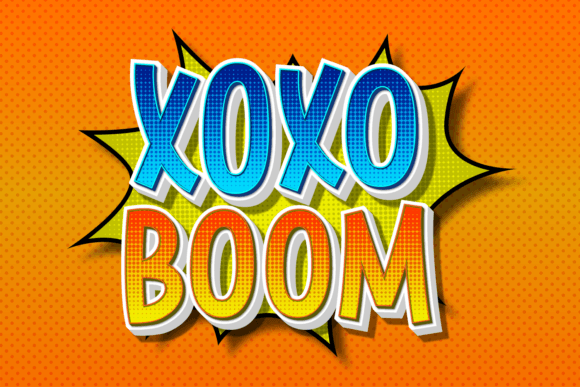 Xoxo Boom: The Playful Display Font for Bold Branding Projects