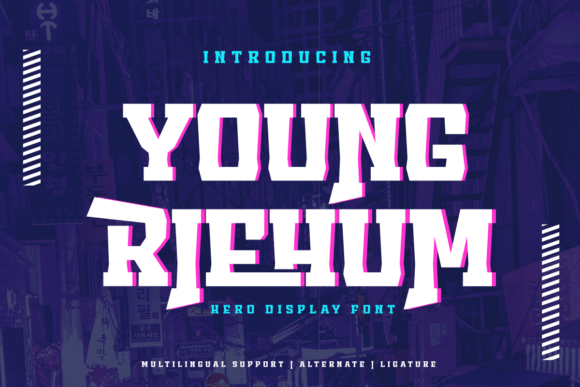 Young Riehum: The Superhero Display Font for Epic Web Adventures